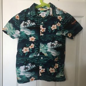 Old Navy Hawaiian Print Button Down Shirt